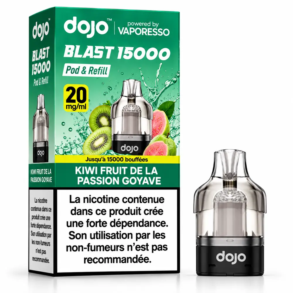 Kiwi Passion Goyave Pods — Dojo 15&nbsp;000 puffs à Dakar