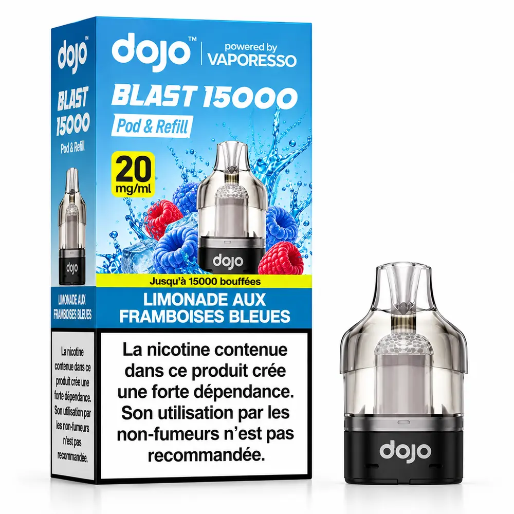 Limonade aux Framboises Bleues Pods — Dojo 15&nbsp;000 puffs à Dakar
