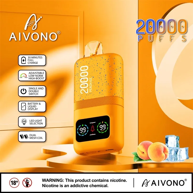 Peach ice — Aivono 20&nbsp;000 puffs à Dakar