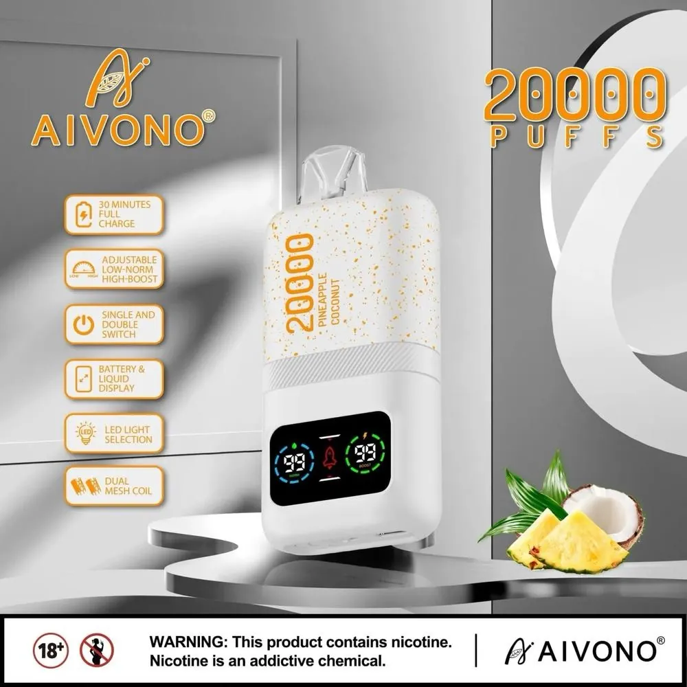 Pineapple Coconut — Aivono 20&nbsp;000 puffs à Dakar