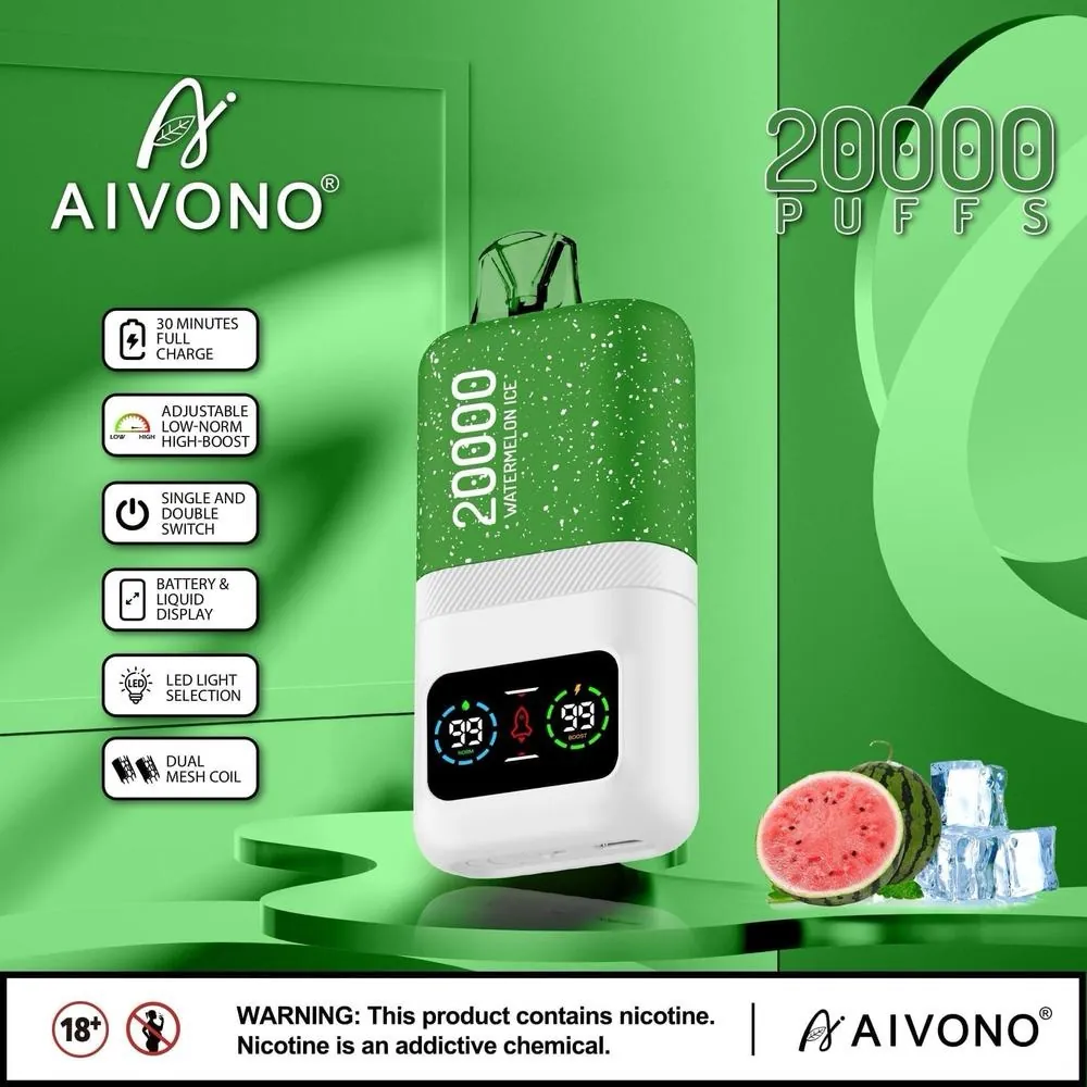 Watermelon Ice — Aivono 20&nbsp;000 puffs à Dakar